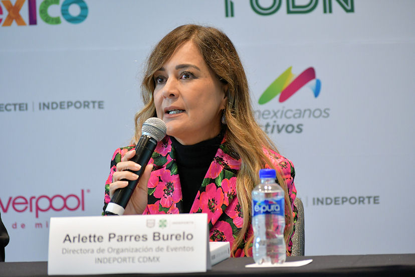 Arlette Parres Burelo, directora de Organización de Eventos del Indeporte de la CDMX