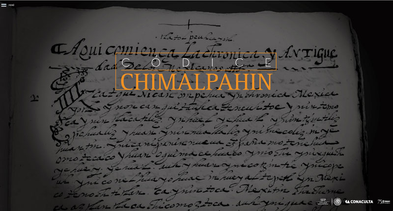 Códice Chimalpahin, al alcance del público a través de internet