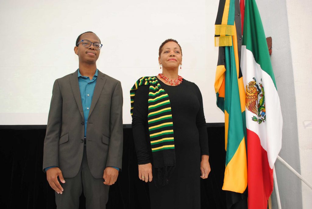 Sherrick Matthews, cónsul consejero de la Embajada de Jamaica en México, y Sandra Ania Grant Griffiths, embajadora de Jamaica. Revista Protocolo Copyright©