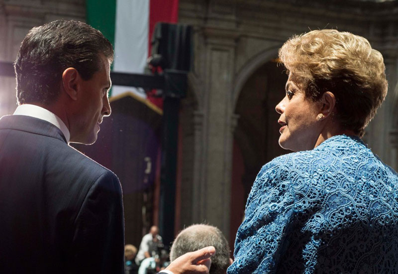 Enrique Peña Nieto y Dilma Rouseff. Foto: Juan Carlos Morales