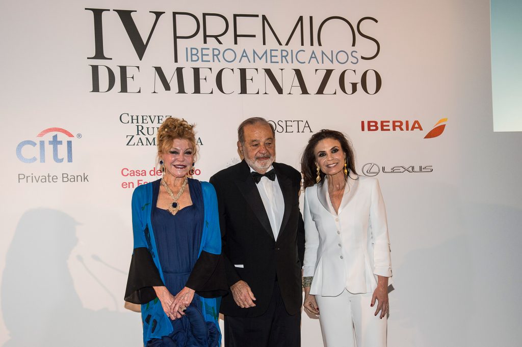 Carlos Slim y la baronesa Thyssen, reconocidos por los IV Premios Iberoamericanos de Mecenazgo